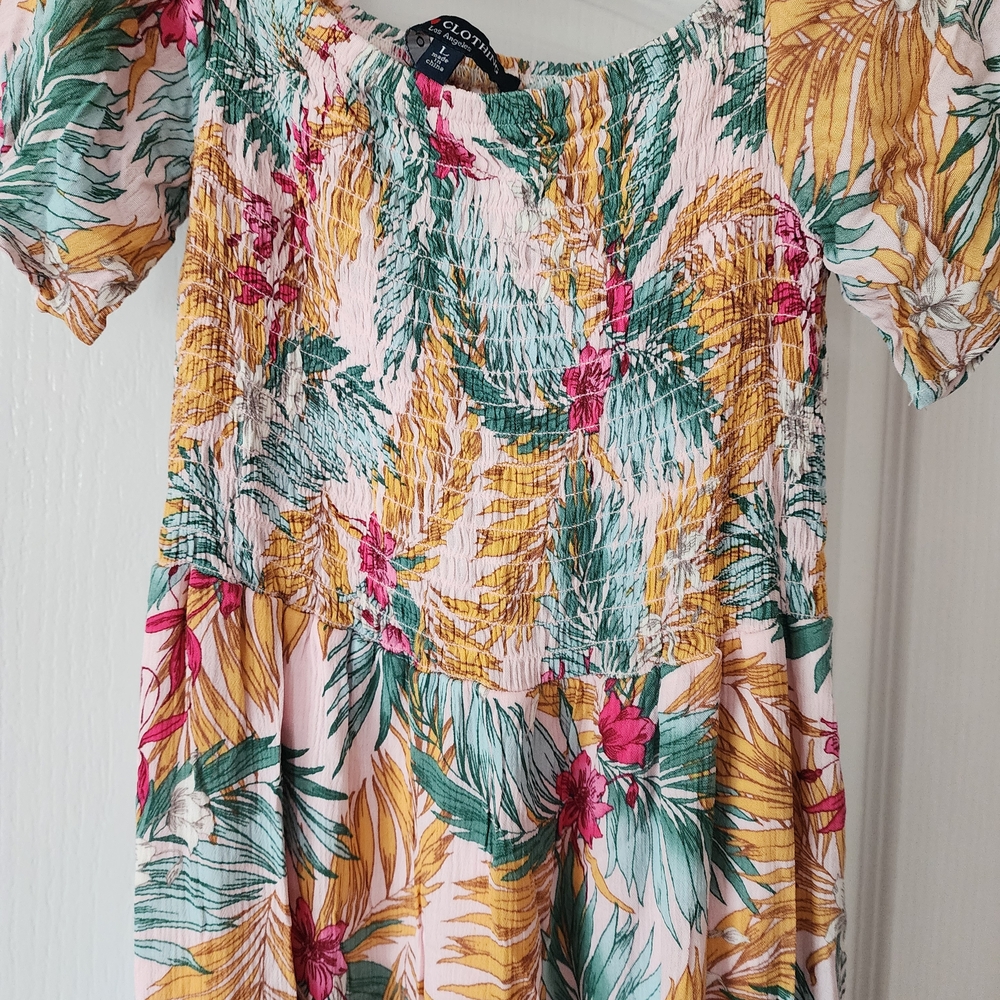 One Clothing Multicolor Smocked Dress